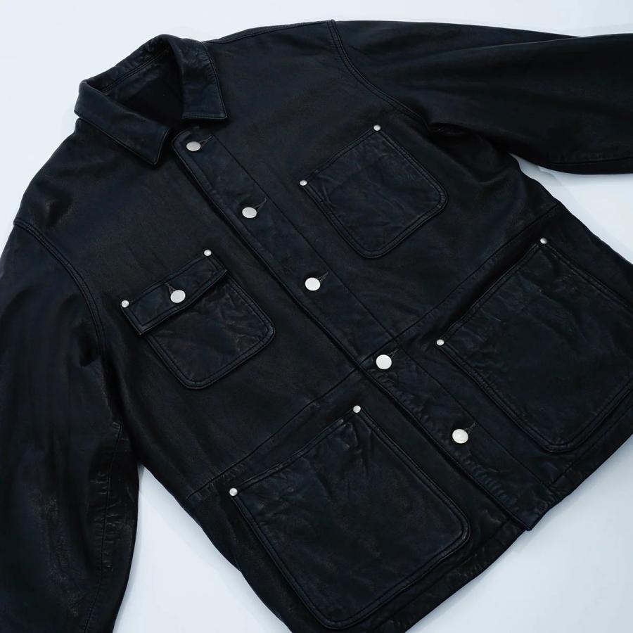 【26AW予約】 カバーオール  ジャグロース JAGROSE COVERALL メンズ ウォッシュレザー RAM LEATHER レザージャケット ラムレザー 羊革【国内正規品】の画像