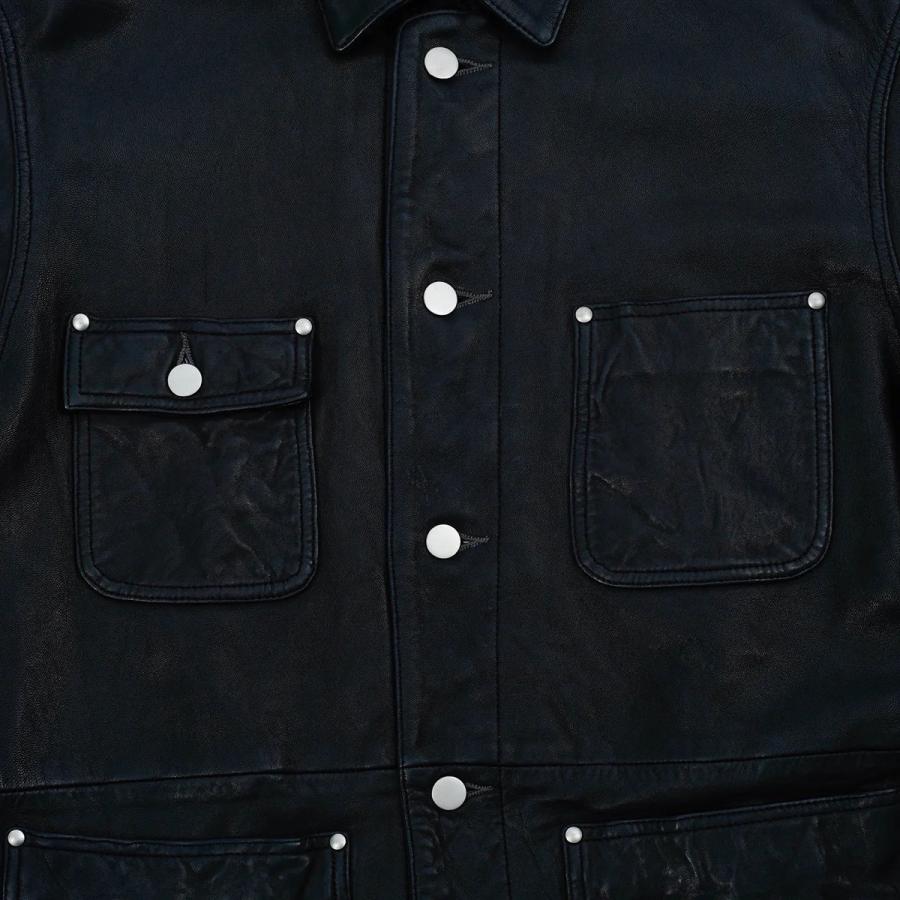 【26AW予約】 カバーオール  ジャグロース JAGROSE COVERALL メンズ ウォッシュレザー RAM LEATHER レザージャケット ラムレザー 羊革【国内正規品】の画像