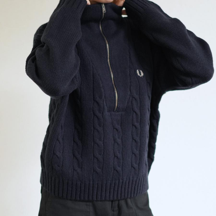 FRED PERRY（フレッドペリー） ハーフジップ ニット レディース