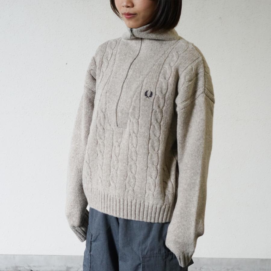 FRED PERRY（フレッドペリー） ハーフジップ ニット レディース