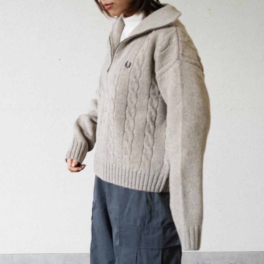FRED PERRY（フレッドペリー） ハーフジップ ニット レディース