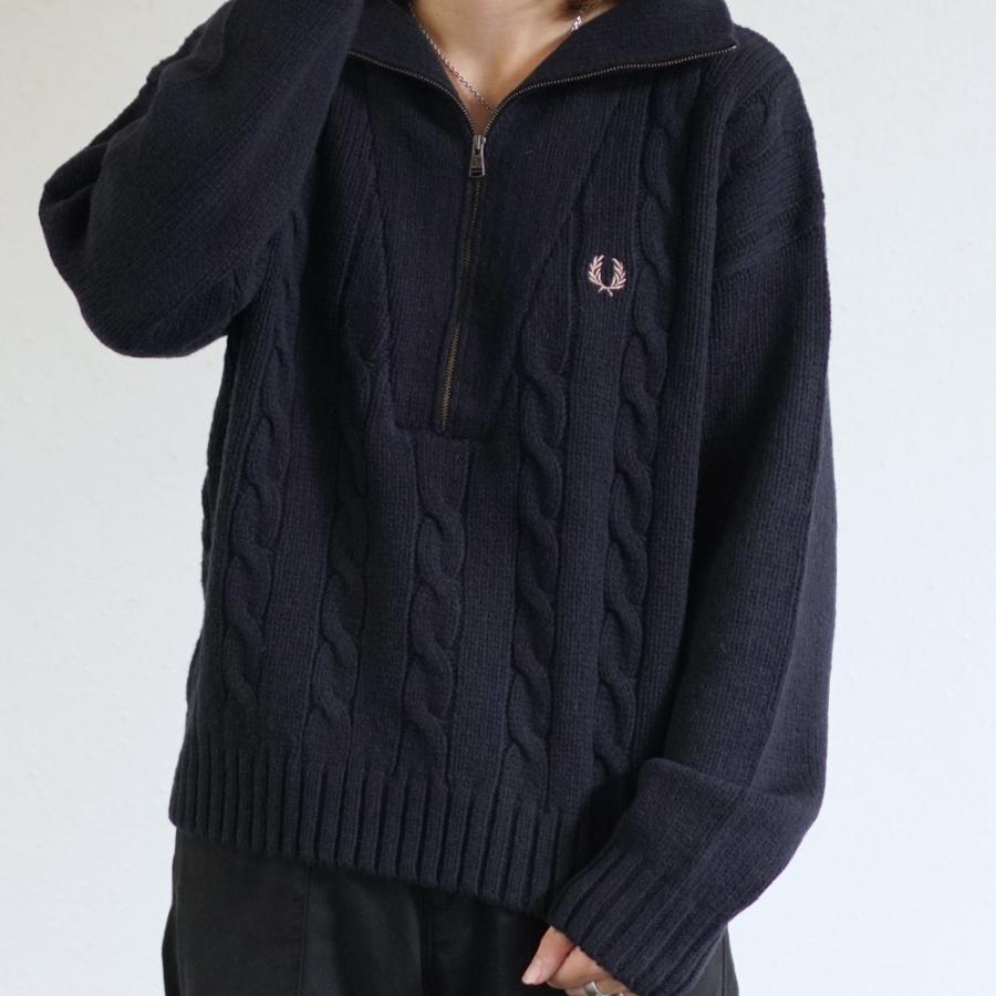 FRED PERRY（フレッドペリー） ハーフジップ ニット レディース