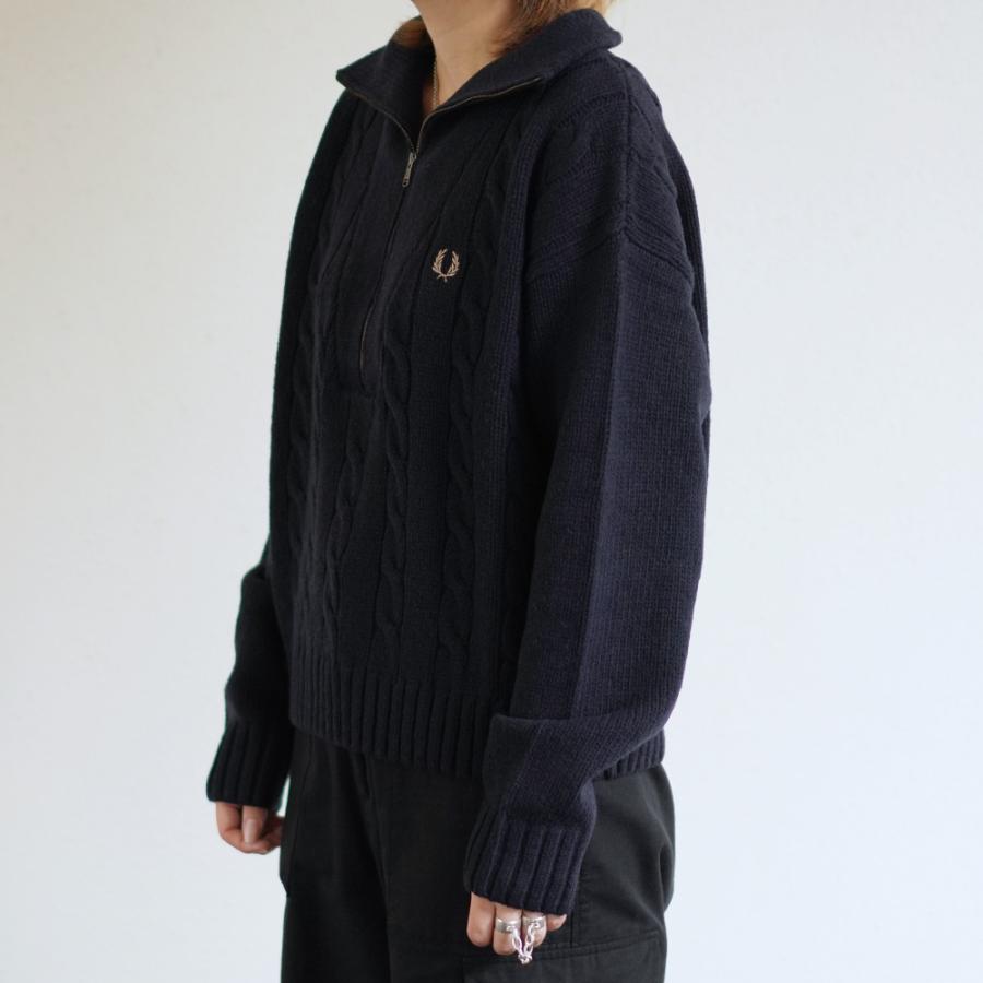 FRED PERRY（フレッドペリー） ハーフジップ ニット レディース