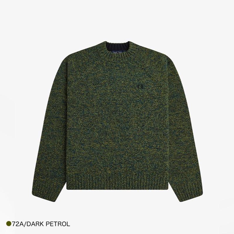 超希少FRED PERRY ウールセーター M グリーン FRED PERRY（フレッドペリー） モックネックニット レディース
