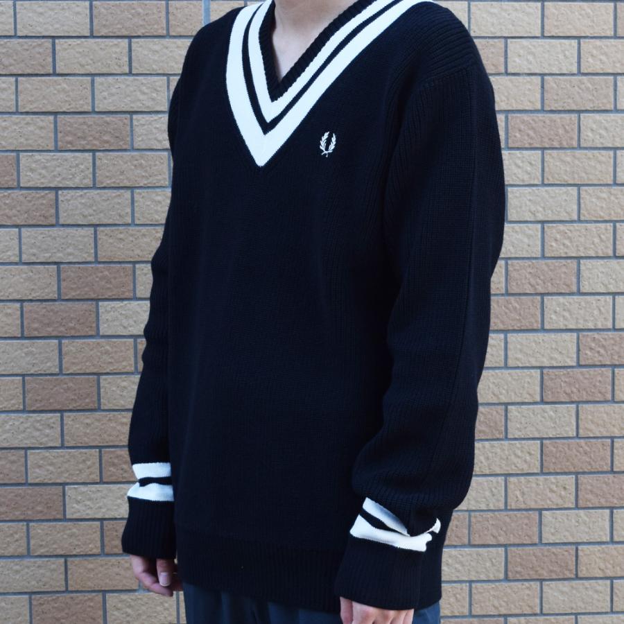 FRED PERRY（フレッドペリー） チルデンニット メンズ Vネック K8541