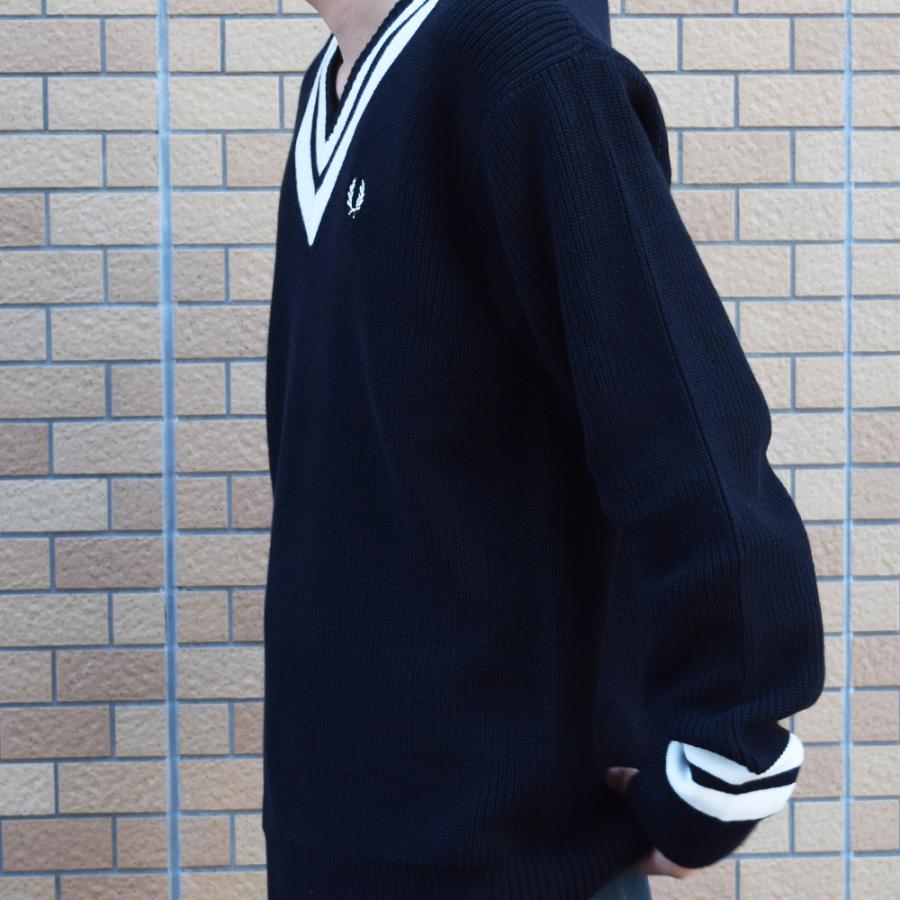 FRED PERRY（フレッドペリー） チルデンニット メンズ Vネック K8541