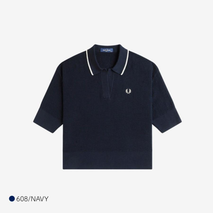 FRED PERRY（フレッドペリー） ニット シャツ レディース 半袖 FRED