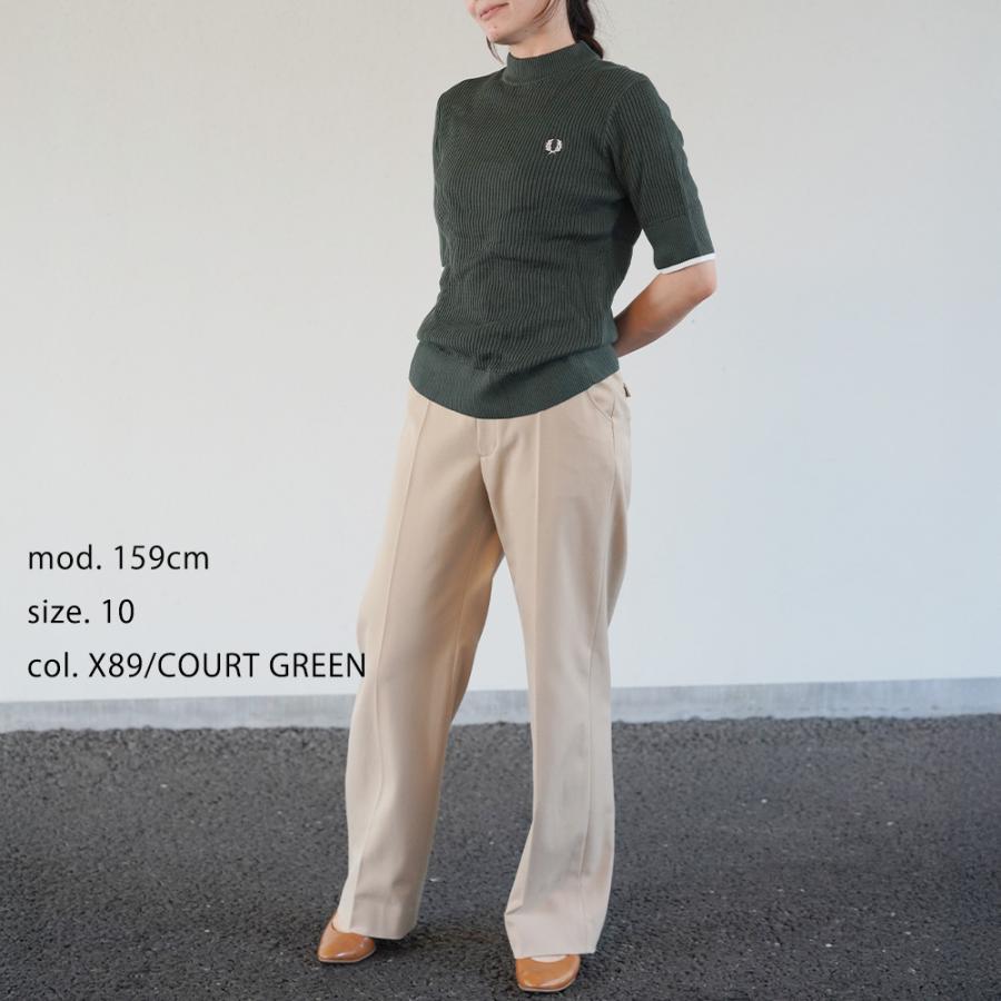 FRED PERRY（フレッドペリー） ニット Tシャツ レディース 半袖 FRED
