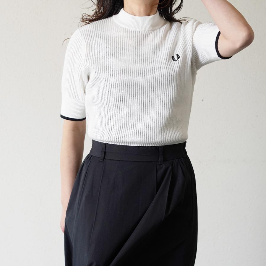 FRED PERRY（フレッドペリー） ニット Tシャツ レディース 半袖 FRED