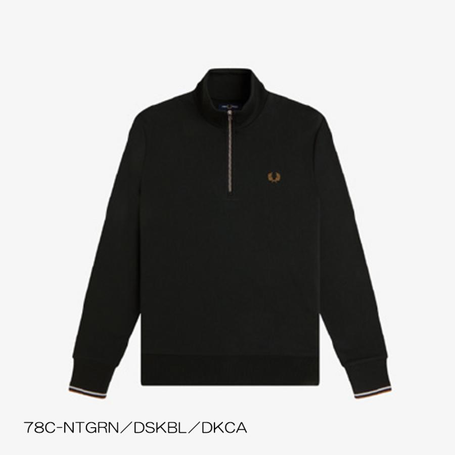 FRED PERRY ブラック ハーフジップ スウェット L FRED PERRY（フレッドペリー） 【26AW 一部予約】 ハーフジップ