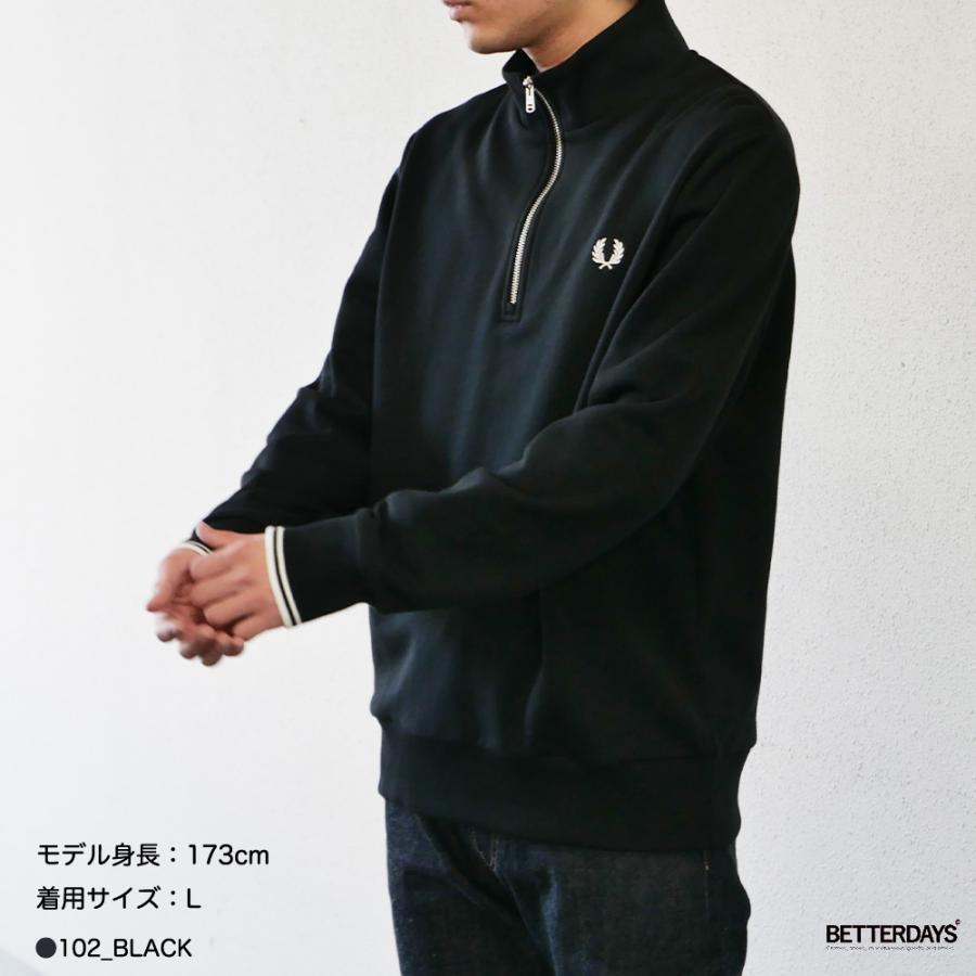 FRED PERRY ハーフジップ スウェット メンズ レディース ユニセックス 