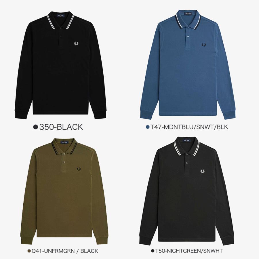 フレッドペリー 長袖ポロシャツ マスタード　L FRED PERRY（フレッドペリー） 長袖ポロシャツ メンズ M3636_LS TWIN