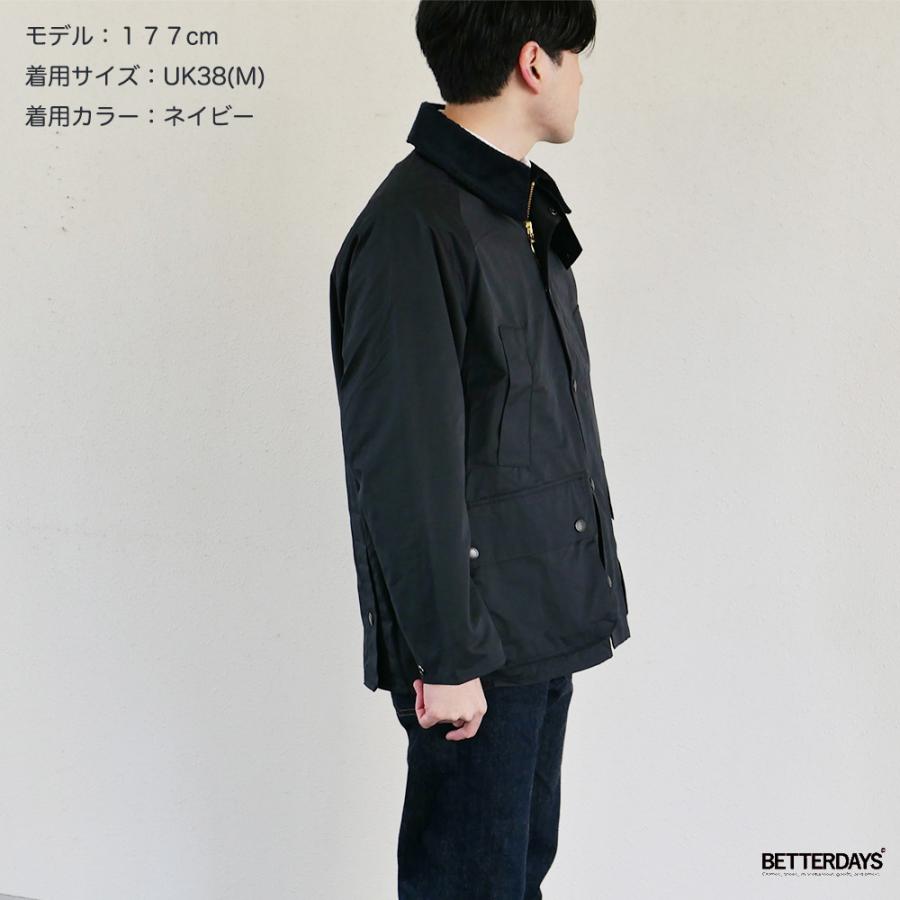 バブアー ビデイル ピーチスキン コットン ブルゾン オーバーサイズフィット メンズ ユニセックス Barbour BEDALE OS【国内正規品】の画像