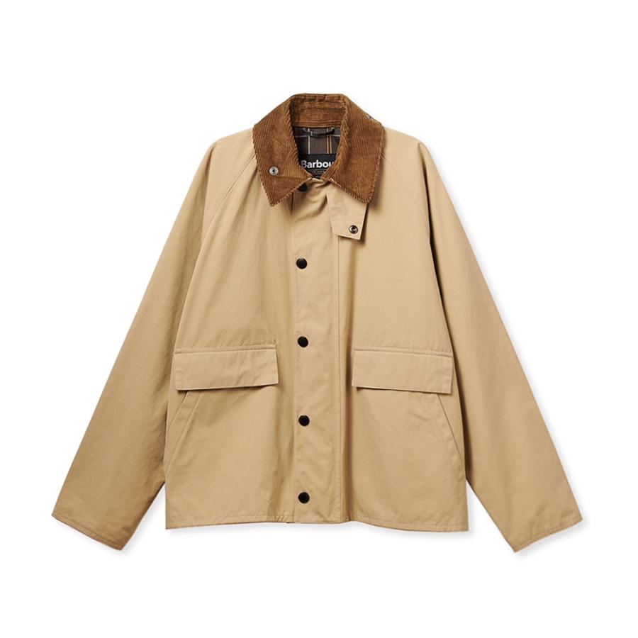 Barbour ベージュ 36 ボロウデイル】ショート ブルゾン Barbour（バブアー）BORROWDALE / ボロウデイル ピーチスキン ショート