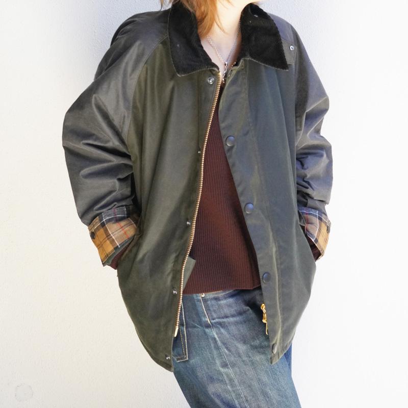 バブアー トランスポート パッチワーク オイルジャケット ユニセックス Barbour Patchwork Transport Waxed Jacket【国内正規品】MWX2499の画像