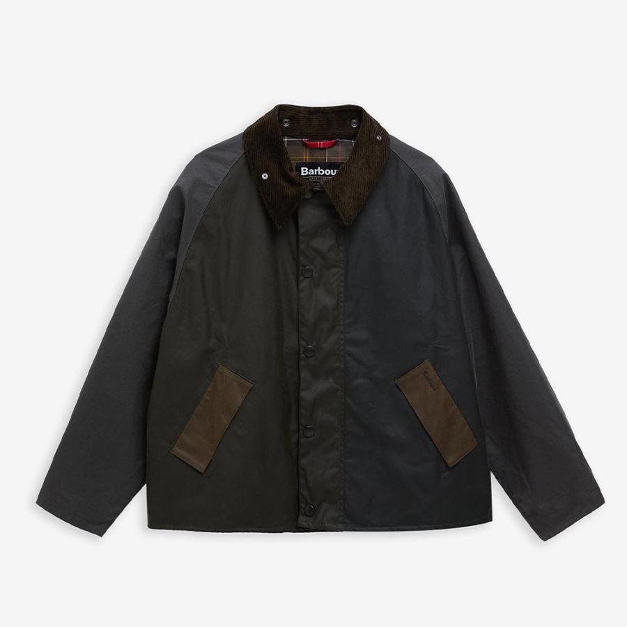 バブアー トランスポート パッチワーク オイルジャケット ユニセックス Barbour Patchwork Transport Waxed Jacket【国内正規品】MWX2499の画像