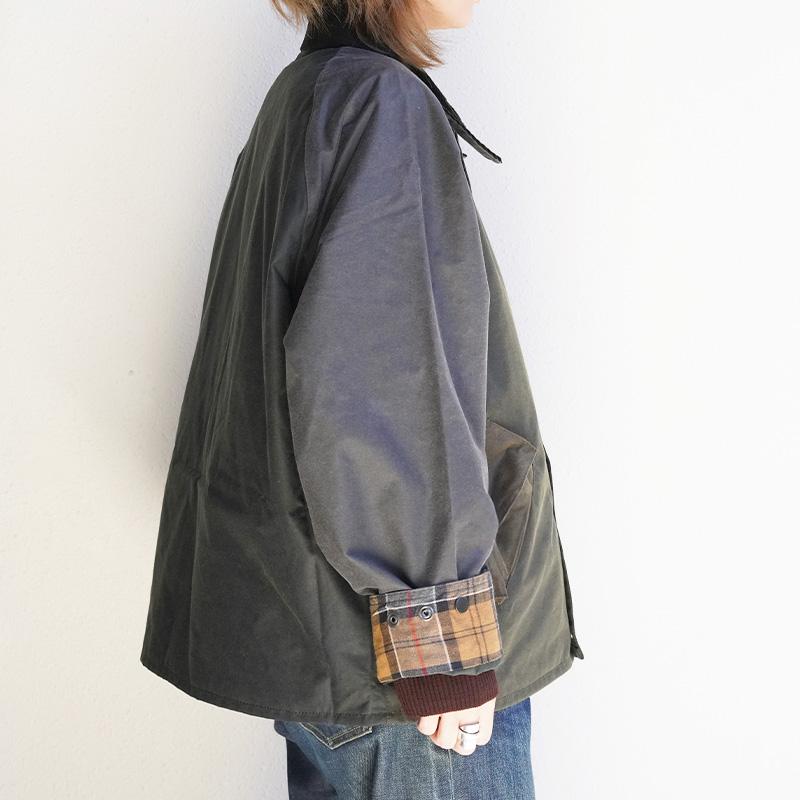 バブアー トランスポート パッチワーク オイルジャケット ユニセックス Barbour Patchwork Transport Waxed Jacket【国内正規品】MWX2499の画像