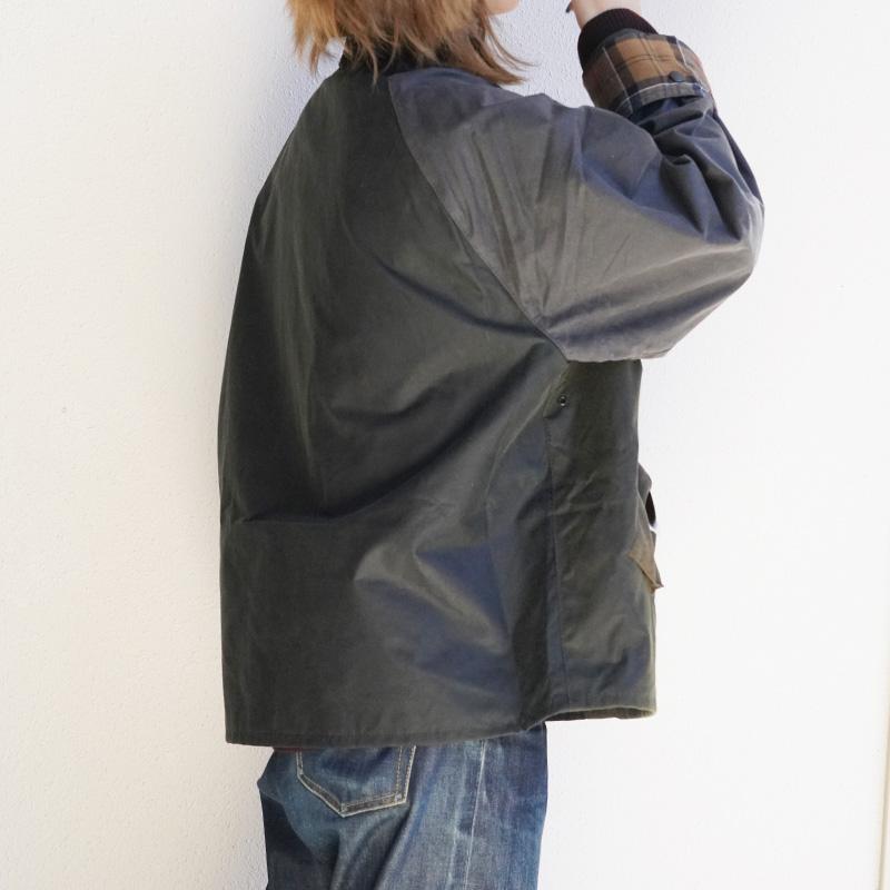 バブアー トランスポート パッチワーク オイルジャケット ユニセックス Barbour Patchwork Transport Waxed Jacket【国内正規品】MWX2499の画像