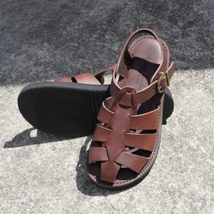 organic handloom グルカサンダル レザー ブラウン Organic handloom サンダル レディース グルカサンダル GURKHA Organic