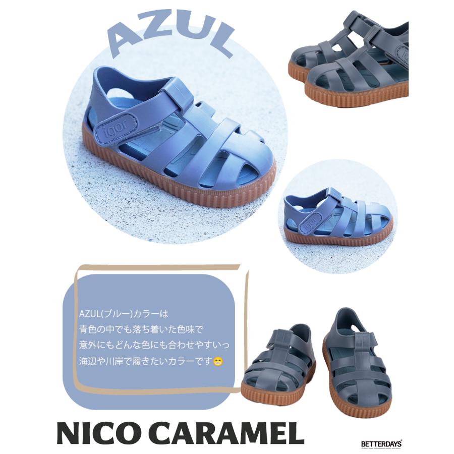 igor（イゴール） サンダル キッズ ニコキャラメル ベルクロ NICO 