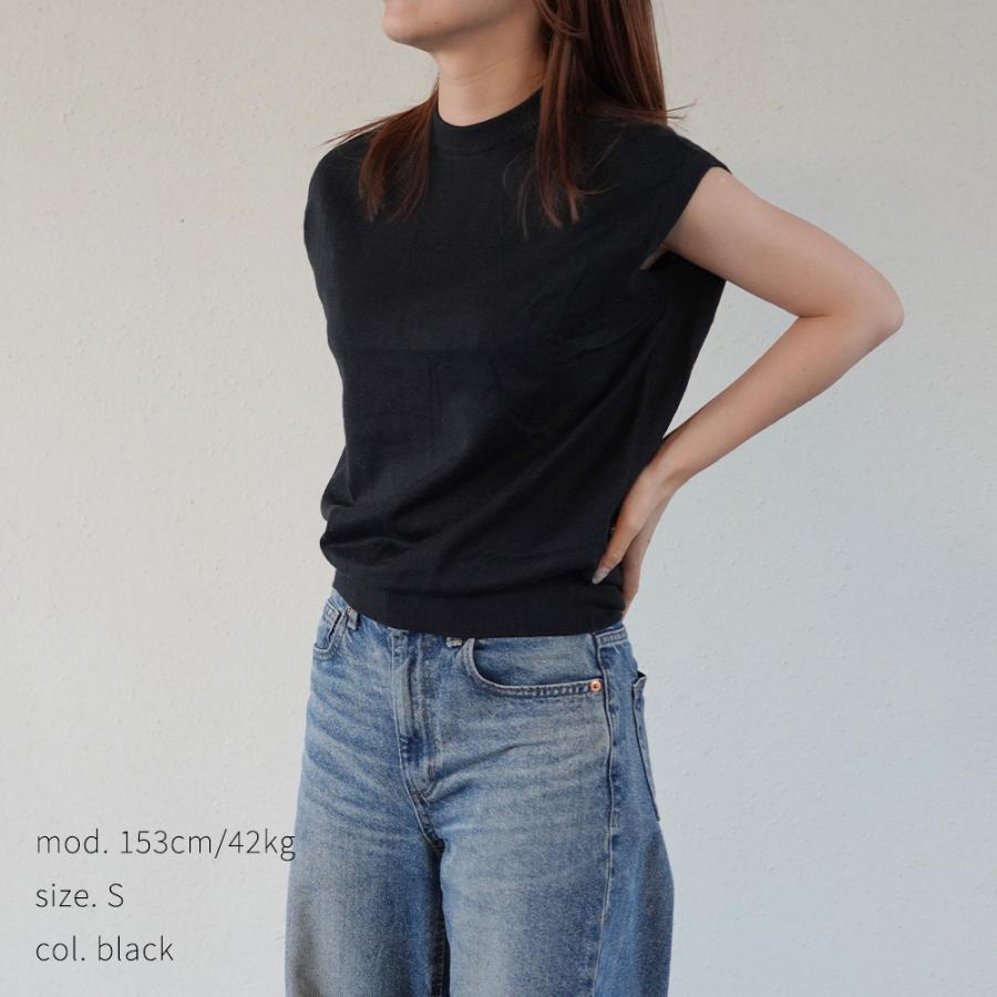 JOHN SMEDLEY ジョンズメドレー　ノースリーブニット　グレー　S JOHN SMEDLEY（ジョンスメドレー） ノースリーブ ニット レディース