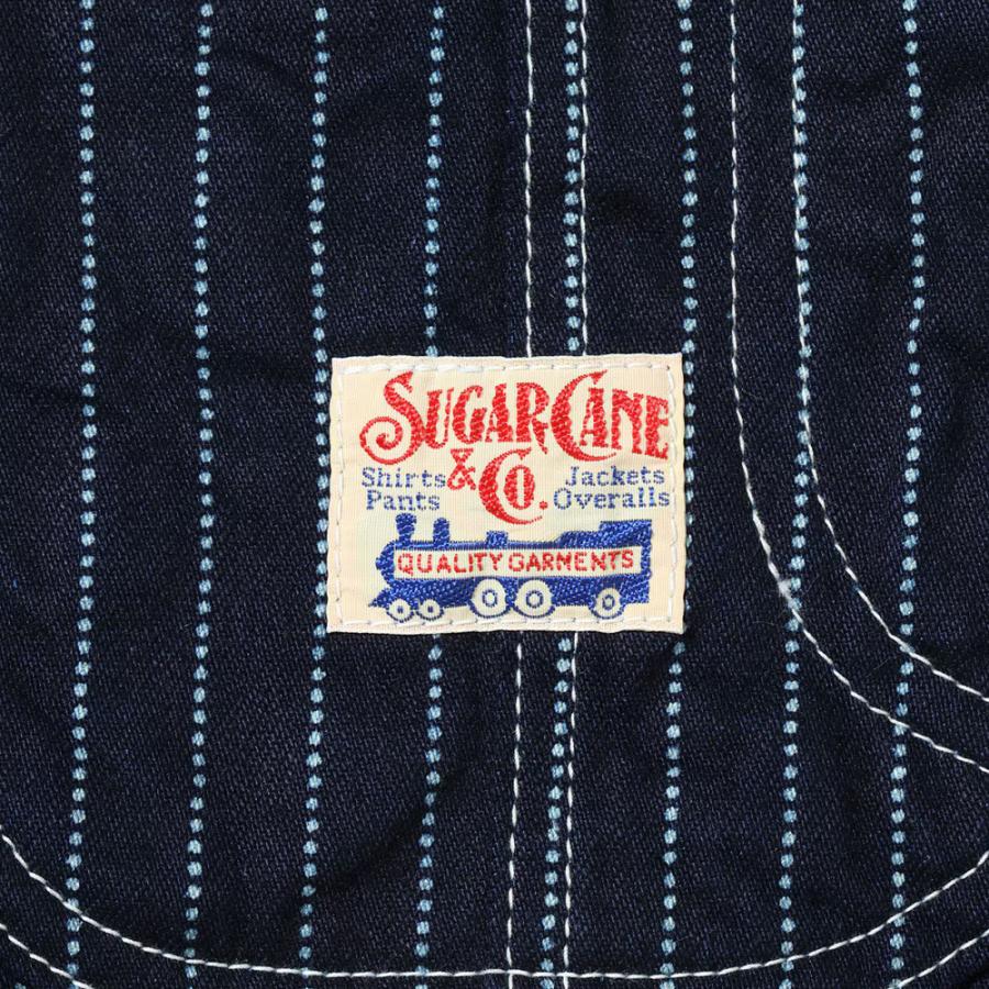 SUGAR CANE ワークコート メンズ デニム カバーオール ストライプ