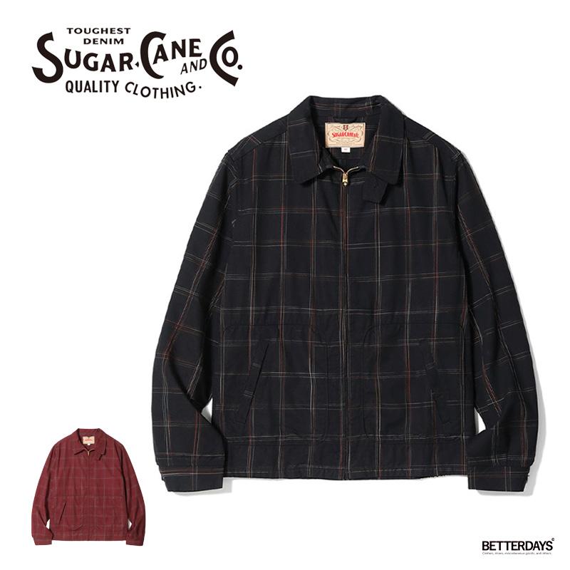 SUGAR CANE ジャケット メンズ ギャバジン チェック スポーツ