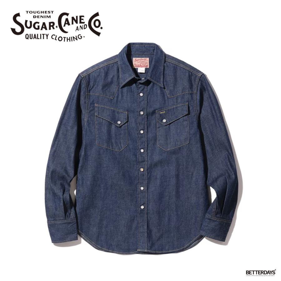 SUGAR CANE デニムシャツ メンズ シュガーケーン ウエスタンシャツ Lot