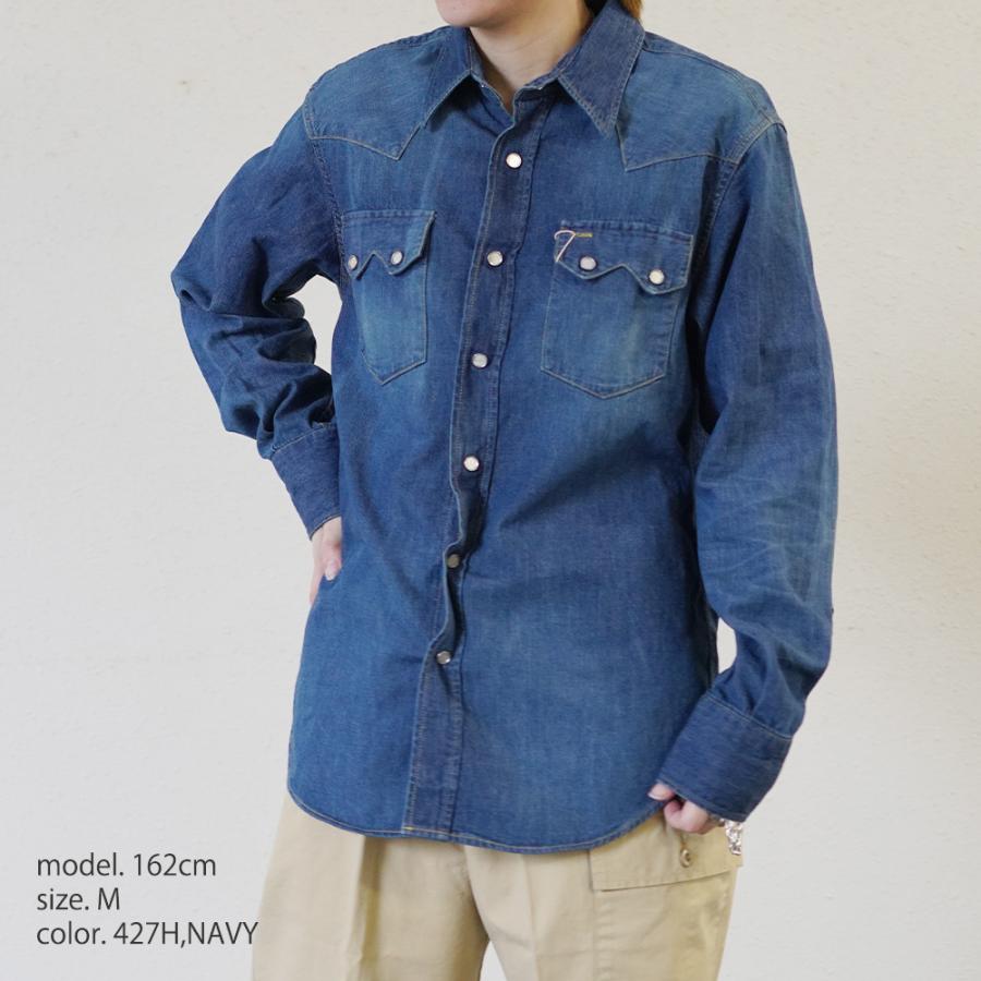 BUZZ RICKSON'S シャツ 長袖 メンズ シュガーケーン デニム ウエスタン