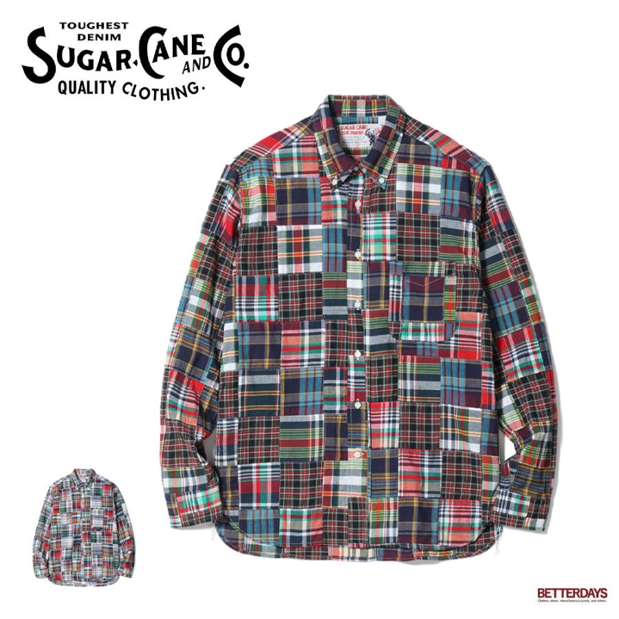 SUGAR CANE チェックシャツ メンズ ユニセックス マドラスチェック