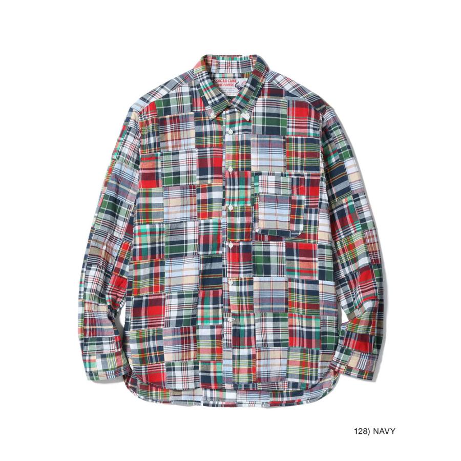 SUGAR CANE チェックシャツ メンズ ユニセックス マドラスチェック
