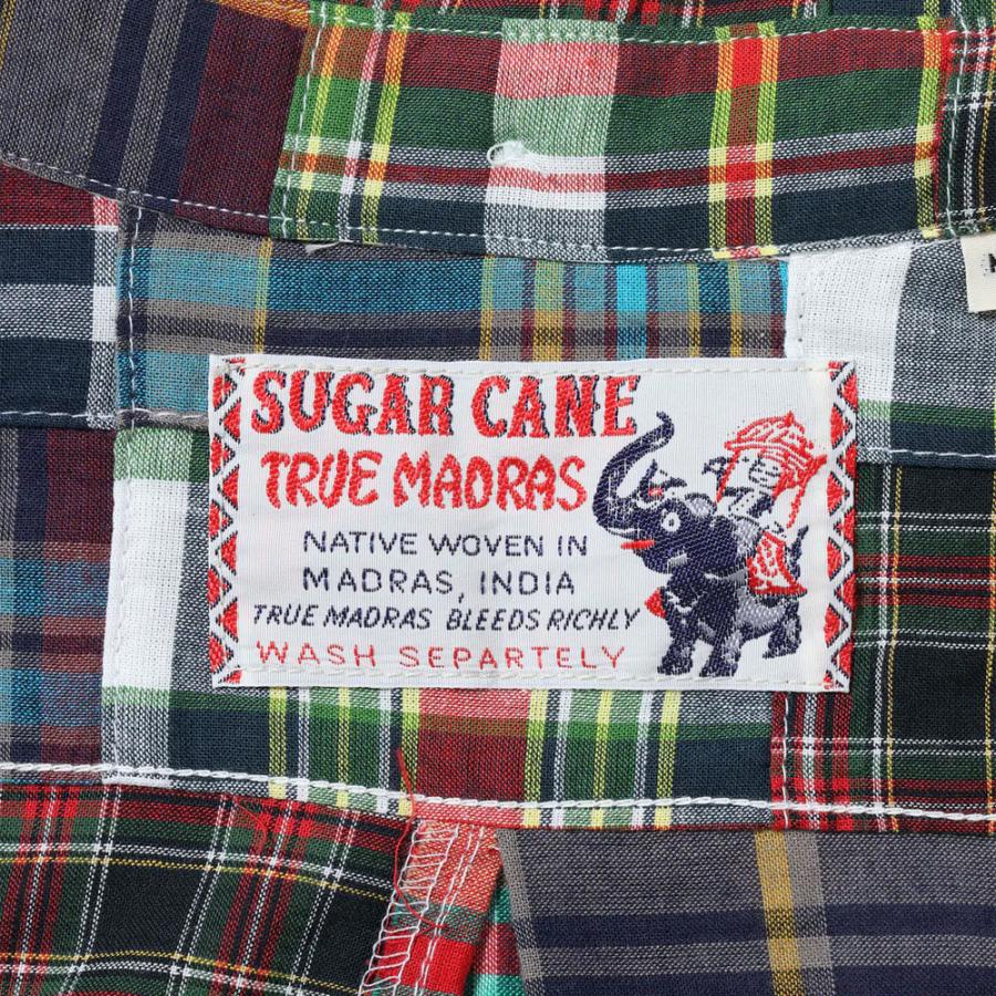 SUGAR CANE チェックシャツ メンズ ユニセックス マドラスチェック