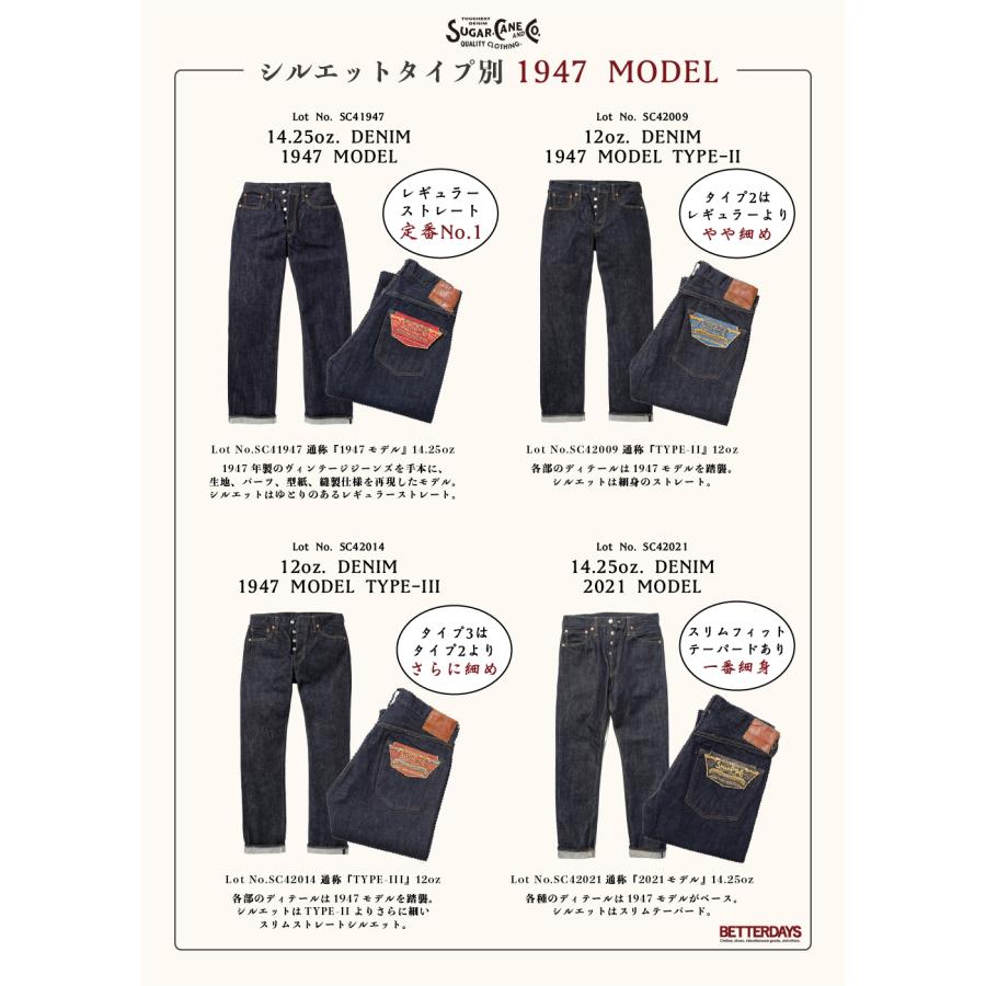 SUGAR CANE ジーンズ メンズ デニム シュガーケーン Lot No. SC41947