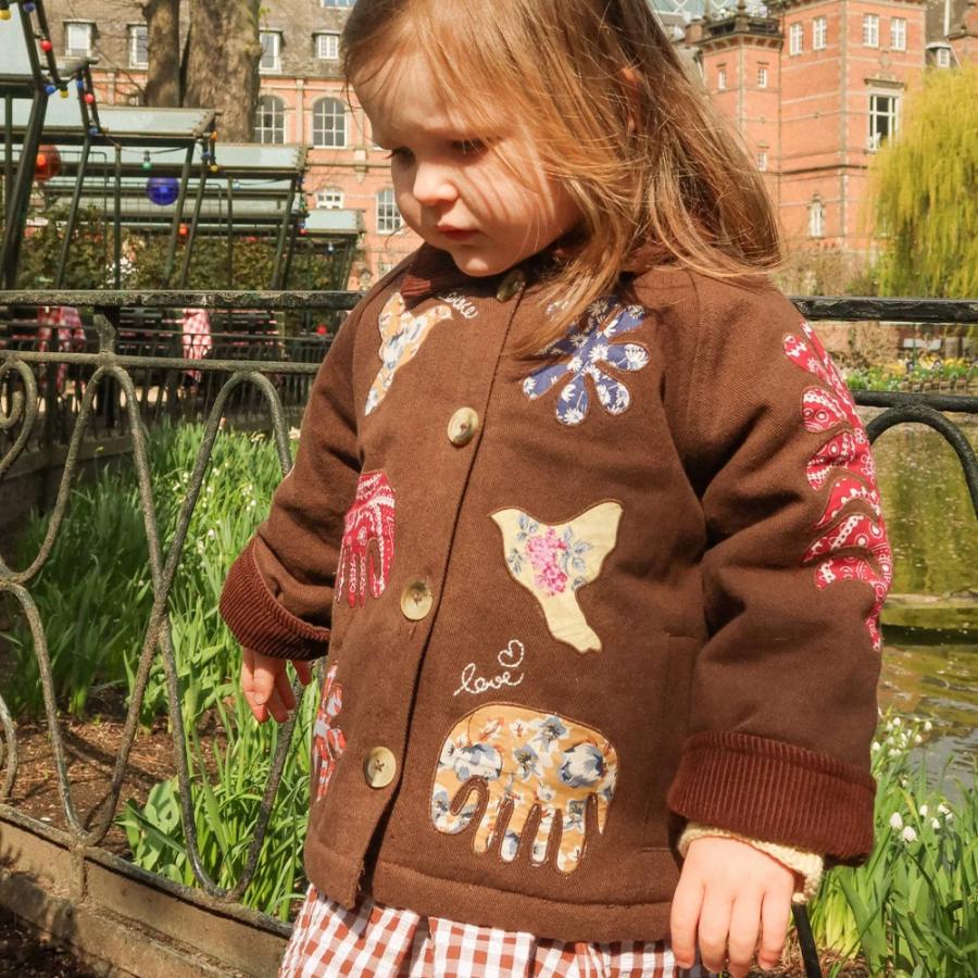 ジャケット キッズ ベビー Organic Cotton Brown Fudge Lillibeth MINI