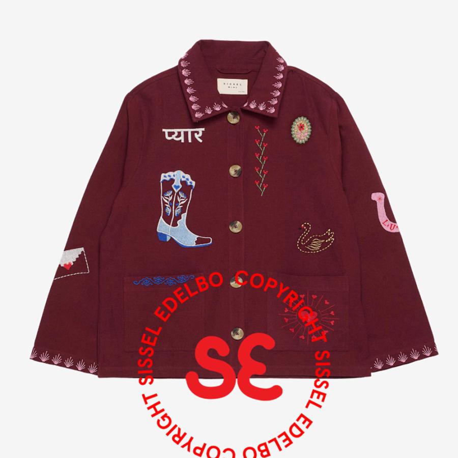 ジャケット キッズ ベビー My MINI Jacket Burgundy SISSEL EDELBO