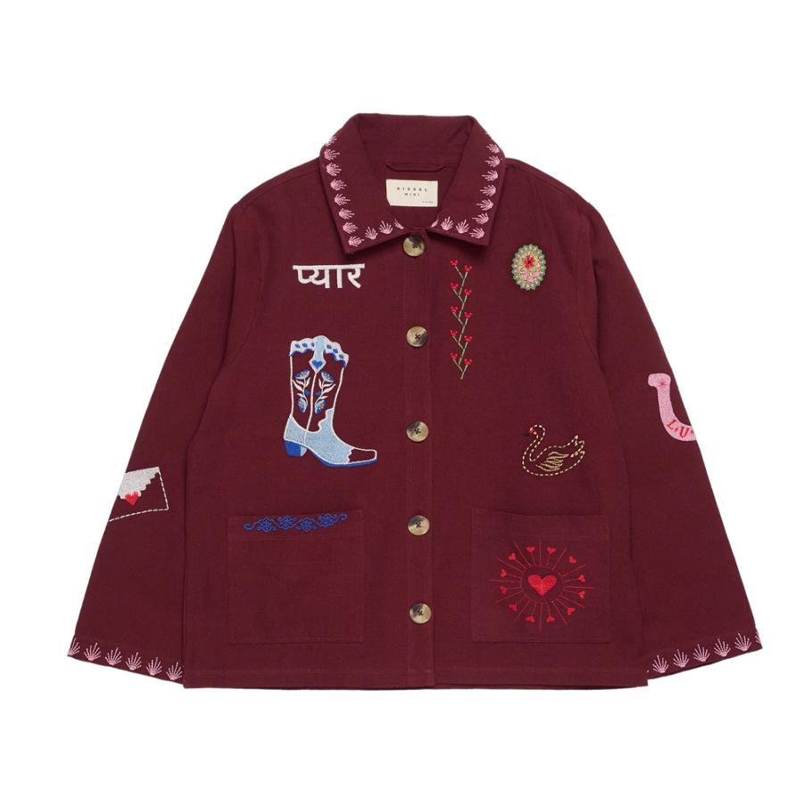 ジャケット キッズ ベビー My MINI Jacket Burgundy SISSEL EDELBO