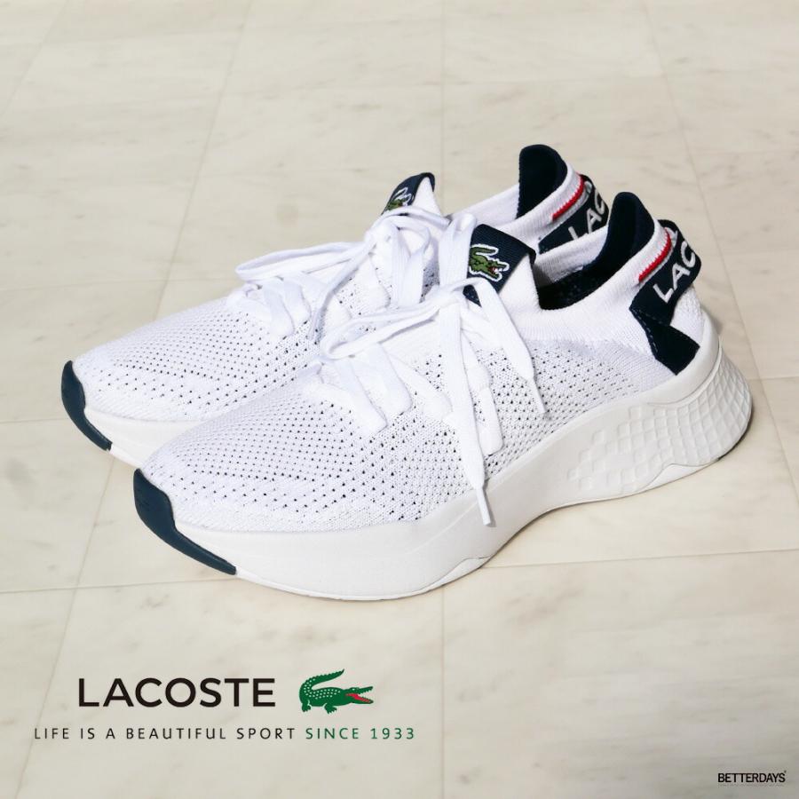 LACOSTE スニーカー メンズ ラコステ ニット COURT-DRIVE KNIT