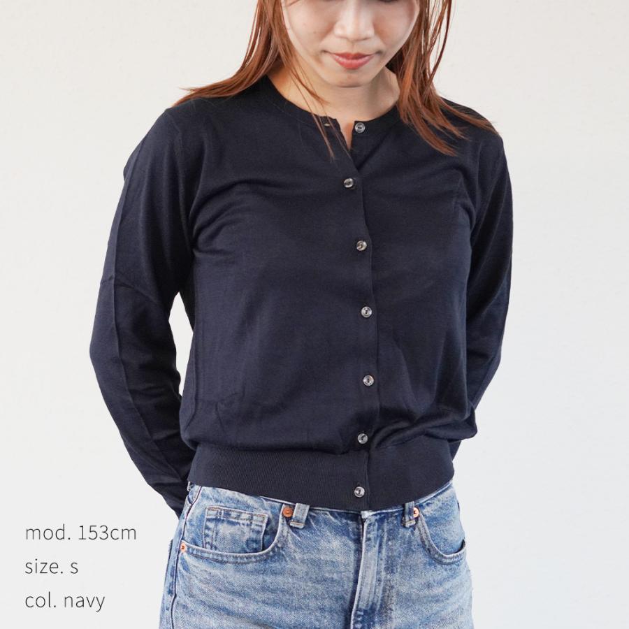 カーディガン レディース ジョンスメドレー 丸首 モダンフィット シーアイランドコットン MODERN FIT SIMETO CARDIGAN JOHN SMEDLEY | JOHN SMEDLEY | 14