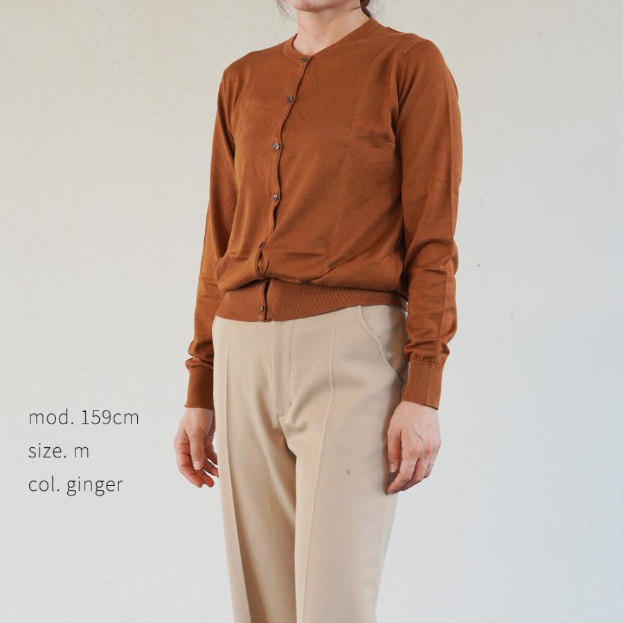 カーディガン レディース ジョンスメドレー 丸首 モダンフィット シーアイランドコットン MODERN FIT SIMETO CARDIGAN JOHN SMEDLEY | JOHN SMEDLEY | 07