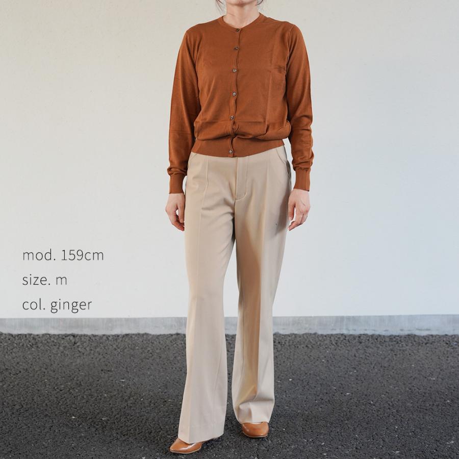 カーディガン レディース ジョンスメドレー 丸首 モダンフィット シーアイランドコットン MODERN FIT SIMETO CARDIGAN JOHN SMEDLEY | JOHN SMEDLEY | 08