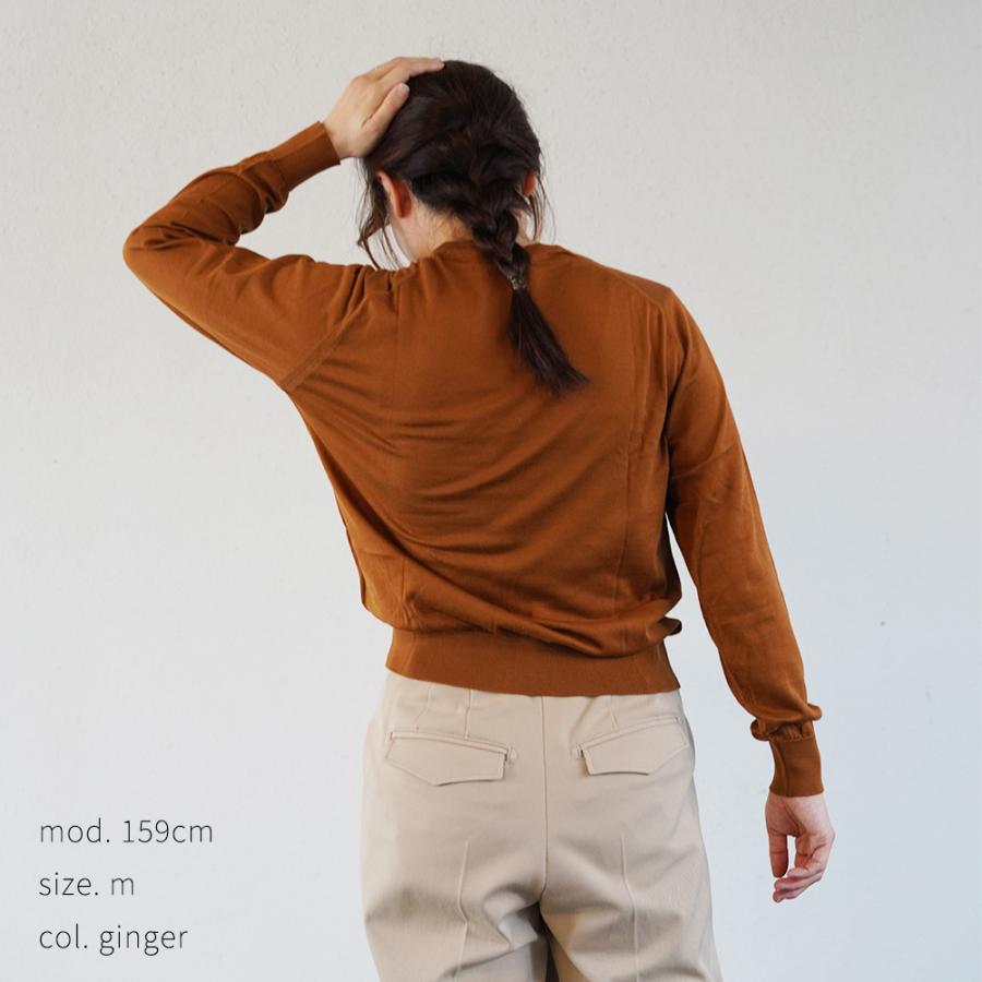カーディガン レディース ジョンスメドレー 丸首 モダンフィット シーアイランドコットン MODERN FIT SIMETO CARDIGAN JOHN SMEDLEY | JOHN SMEDLEY | 09