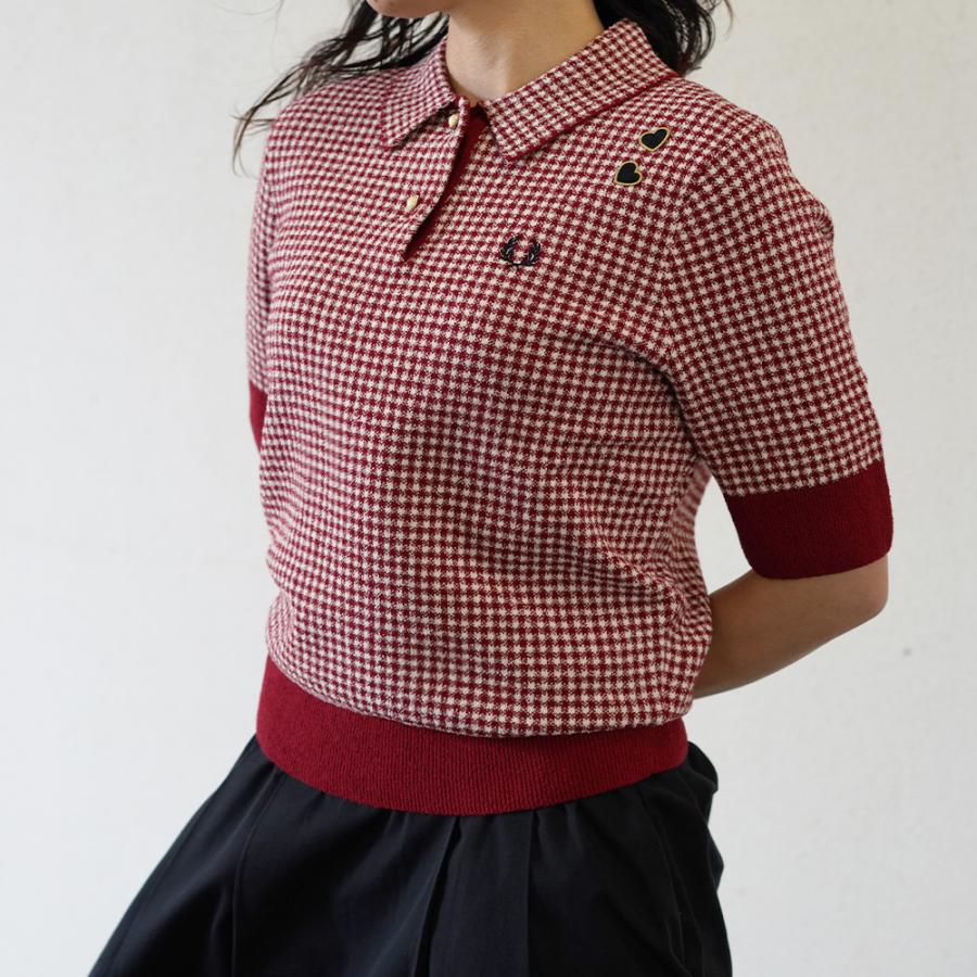 【美品】FRED PERRY フレッドペリー ポロシャツ Tipped Knitted Shirt(10 90A：BLACK / CHAMPAGNE): | FRED PERRY