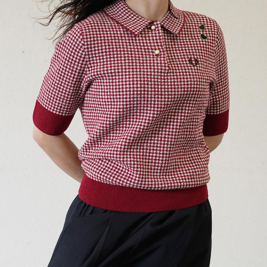 FRED PERRY ニットポロシャツ　レディース FRED PERRY（フレッドペリー） ニット ポロシャツ レディース エイミー