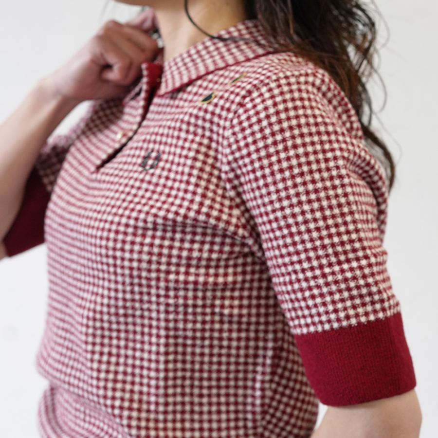 FRED PERRY ニットポロシャツ　レディース FRED PERRY（フレッドペリー） ニットポロ レディース トップス