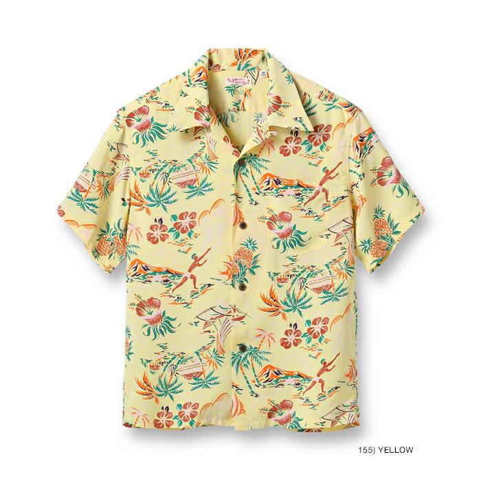 ★SUN SURF★サンサーフ HALEKULANI アロハシャツ【L】 楽天市場】サンサーフ SUN SURF 半袖 レーヨン ハワイアンシャツ