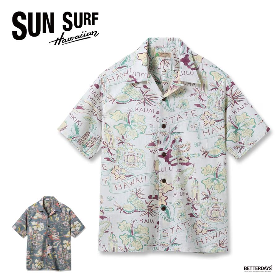 SUN SURF ハワイアンシャツ アロハシャツ メンズ サンサーフ コットン