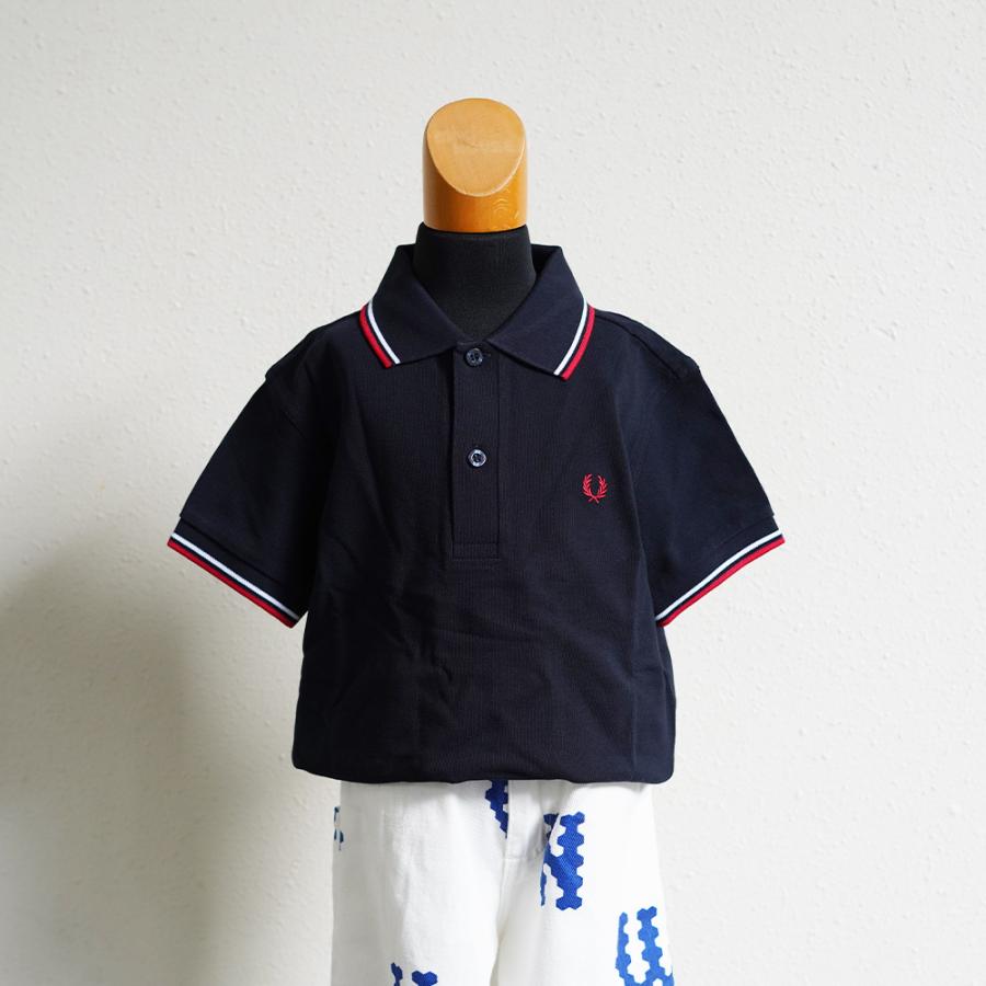 ポロシャツ キッズ フレッドペリー ギフト FRED PERRY KIDS TWIN TIPPED FRED PERRY SHIRT 100-130cmの画像