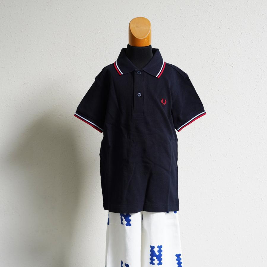 ポロシャツ キッズ フレッドペリー ギフト FRED PERRY KIDS TWIN TIPPED FRED PERRY SHIRT 100-130cmの画像