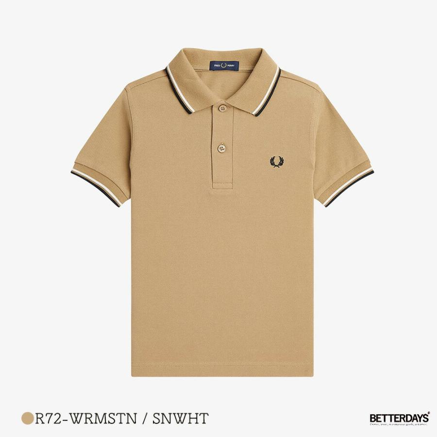 ポロシャツ キッズ フレッドペリー ギフト FRED PERRY KIDS TWIN TIPPED FRED PERRY SHIRT 100-130cmの画像