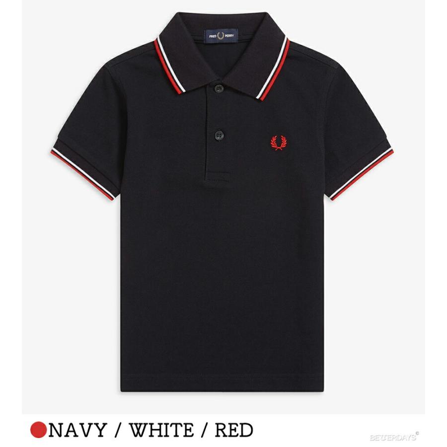 ポロシャツ キッズ フレッドペリー ギフト FRED PERRY KIDS TWIN TIPPED FRED PERRY SHIRT 100-130cmの画像